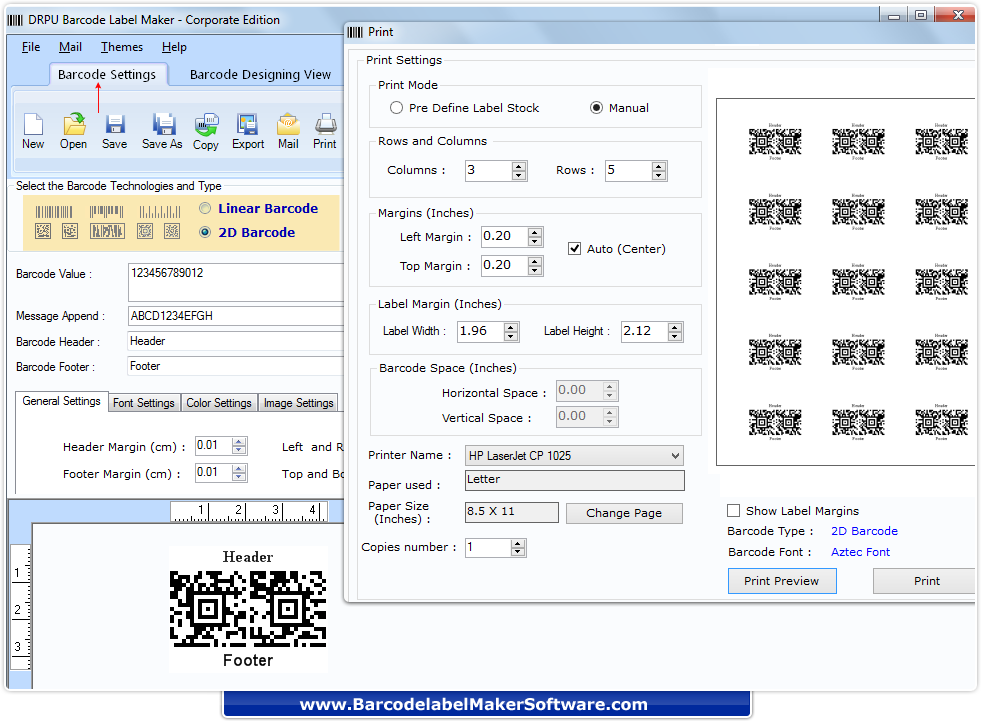 Barcode Label Maker Software - Corporate Edition