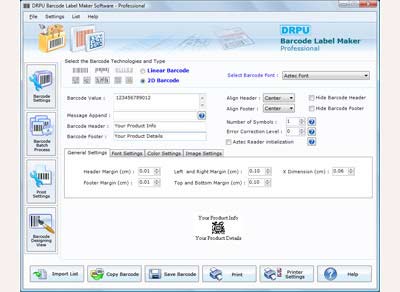 Barcode Generator on Generate 2d Barcode Using Barcode Label Maker