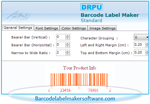 Barcode Label Maker Software for Standard Edition