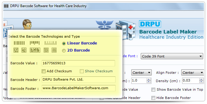Barcode label Maker Software Designed  Code 93 Font