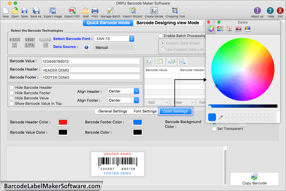 Color Settings