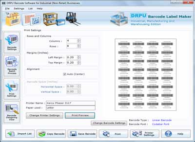 Design barcodes for Industrial, Manufacturing and Warehousing Industry