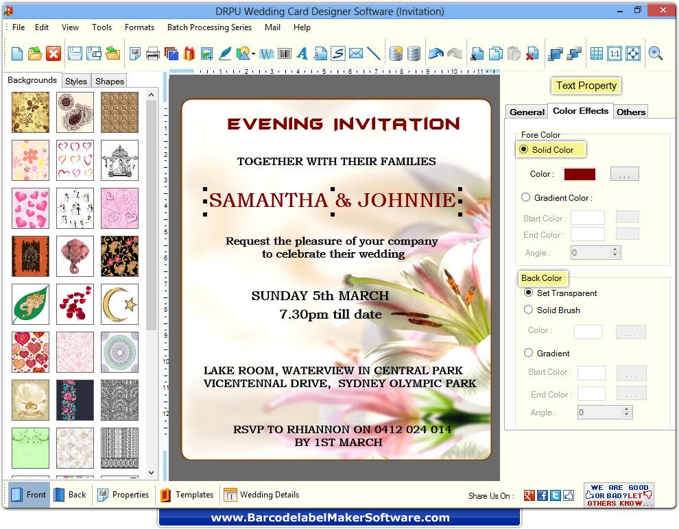 wedding card maker software design printable invitation cards invitation cards software
