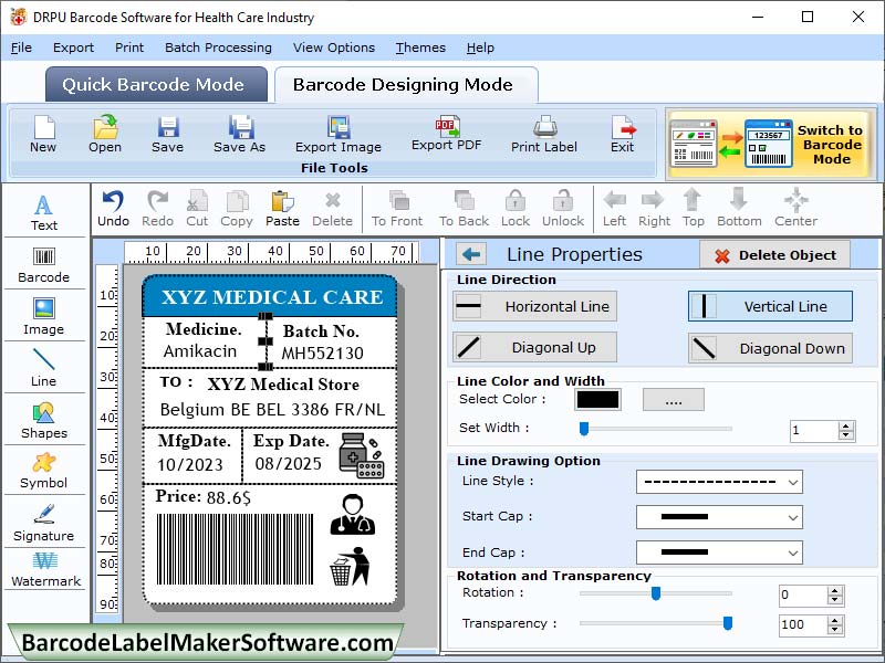 Medical Barcode Label Software Windows 11 download