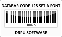 Databar code 128 set A