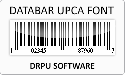 Databar UPCA font