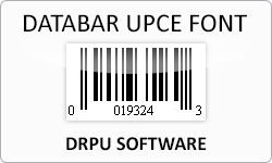 Databar UPCE font