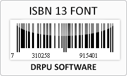 ISBN 13 font