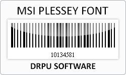 MSI Plessey font