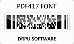 PDF417 font