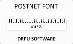 Postnet font