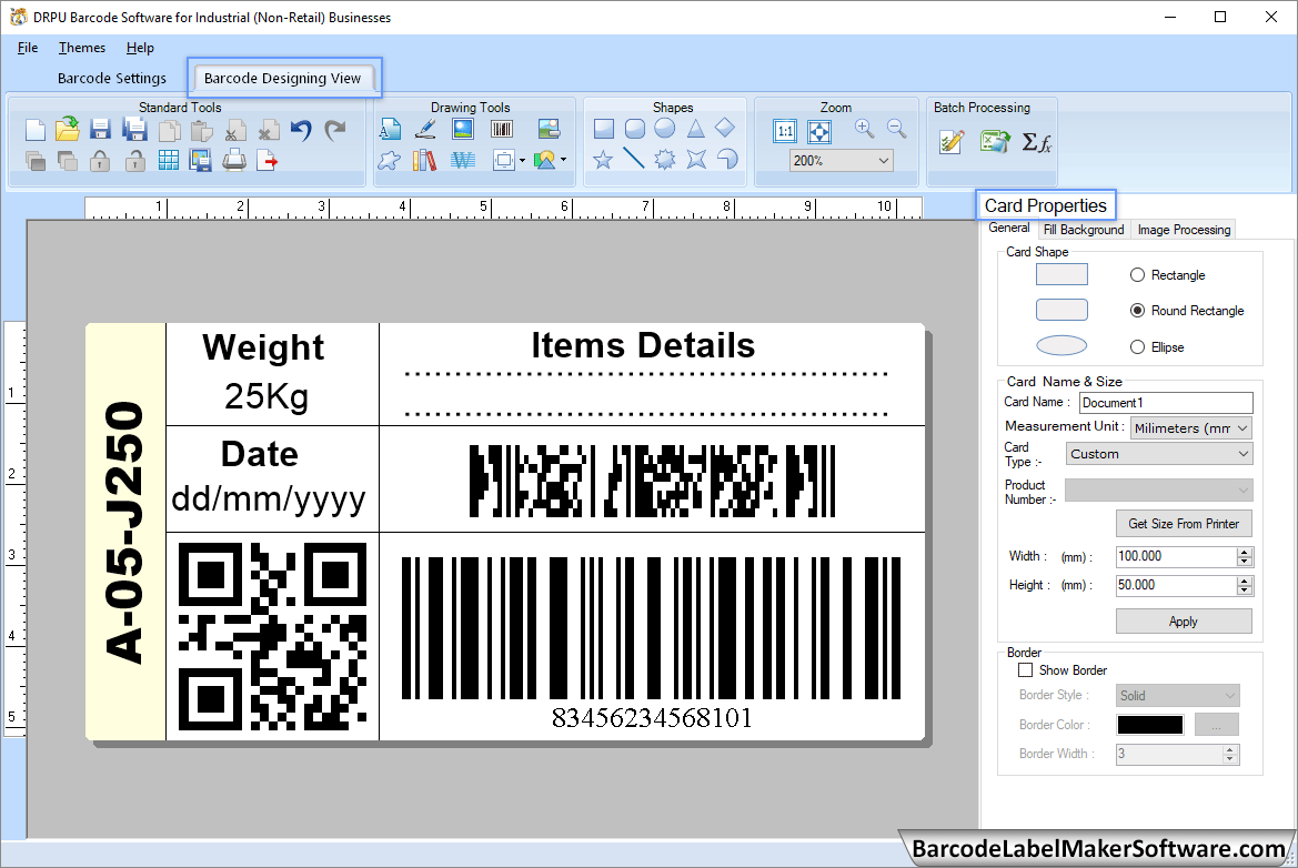 Barcode Label Maker Software for Manufacturing Industry
