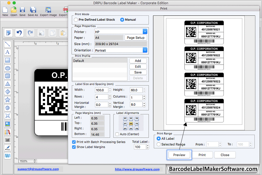 Barcode Label Maker Software for Mac