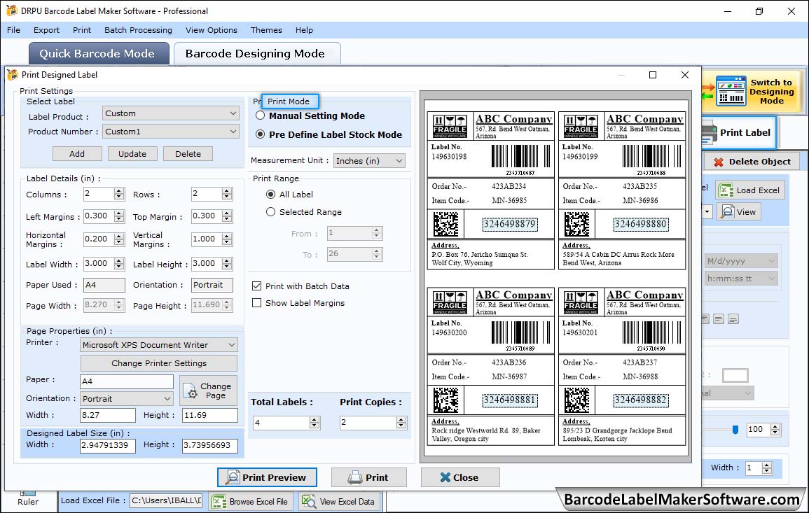 Print Settings