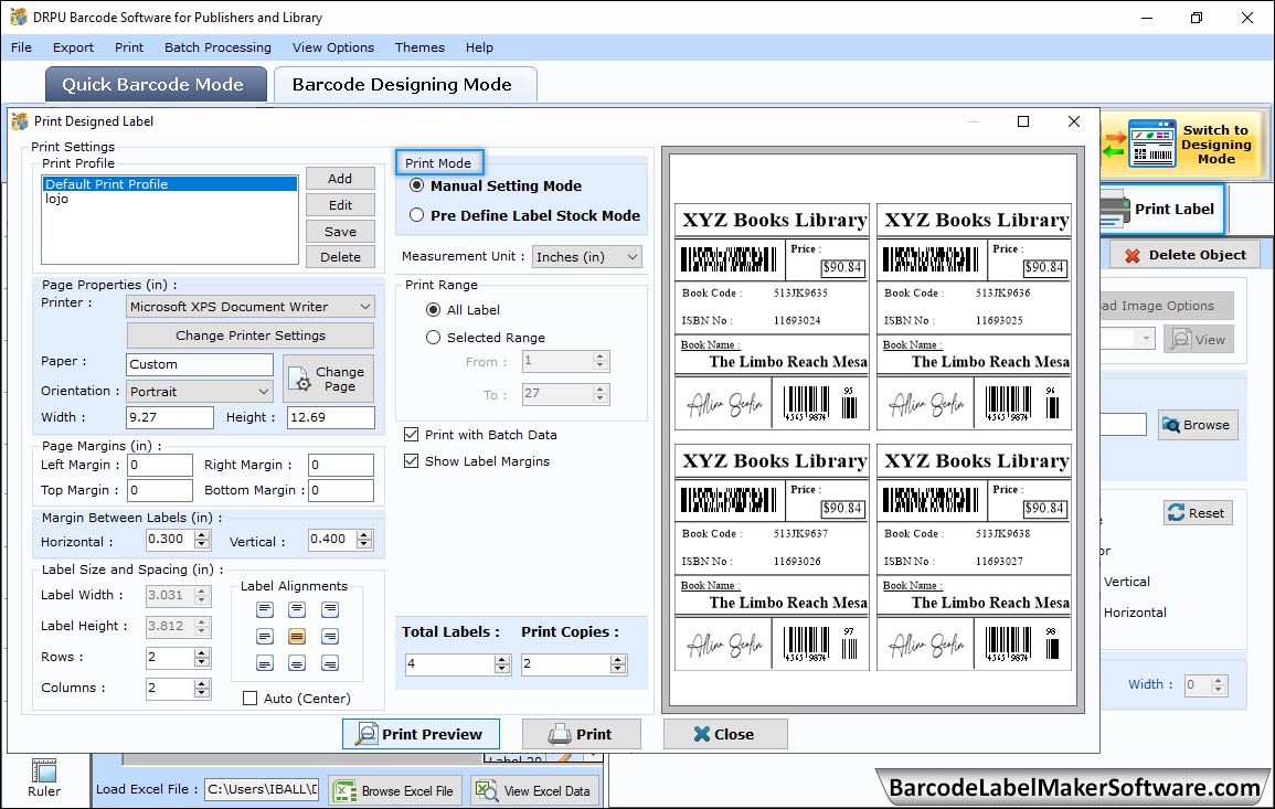 Publishers Industry Print Labels