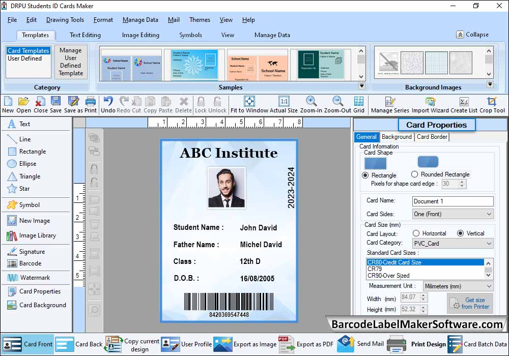 Designed ID Card