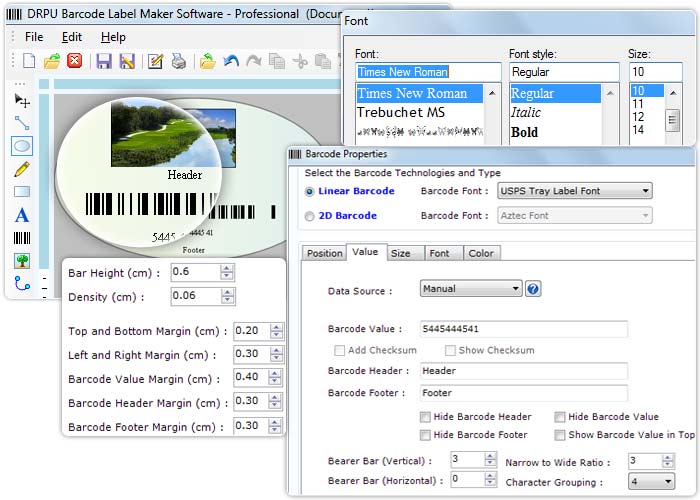USPS Tray Label Barcode